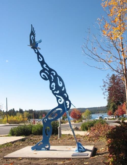 TAKING FLIGHT | Public Sculptures by Alisa Looney. Item made of steel