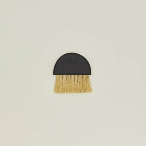 Shou Sugi Ban Arc Brush | Bench Brush | Tampico | Minimal | Sweeper | Decorative Objects by S W E V E N