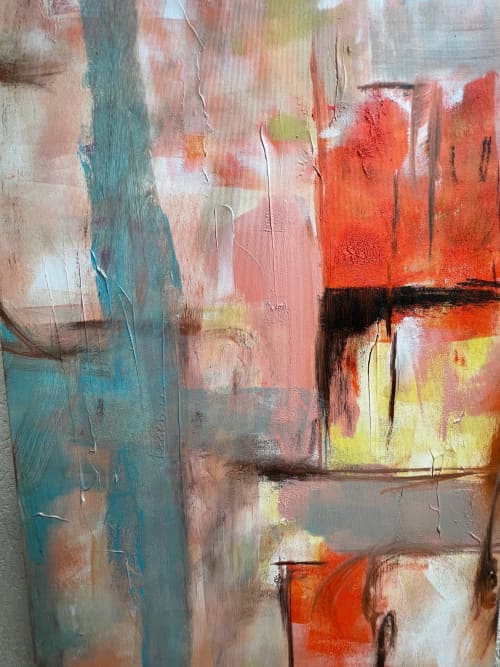 "Limits" | Oil And Acrylic Painting in Paintings by Shirly Maimom Art. Item composed of canvas compatible with contemporary and art deco style
