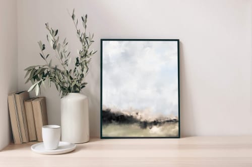 Abstract Landscape Art Print, “Boundless Fields” | Prints by Melissa Mary Jenkins Art. Item composed of paper