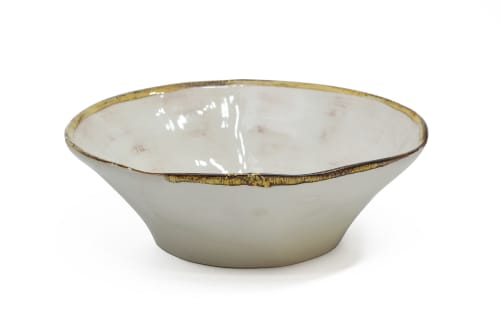 Ceramic Salad Bowl | Dinnerware by Living Sustainable Finds. Item composed of synthetic
