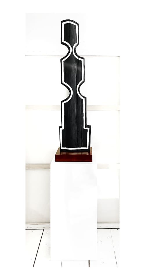 Madame 7 | Sculptures by Neshka Krusche | Gallery Merrick in Victoria. Item made of walnut