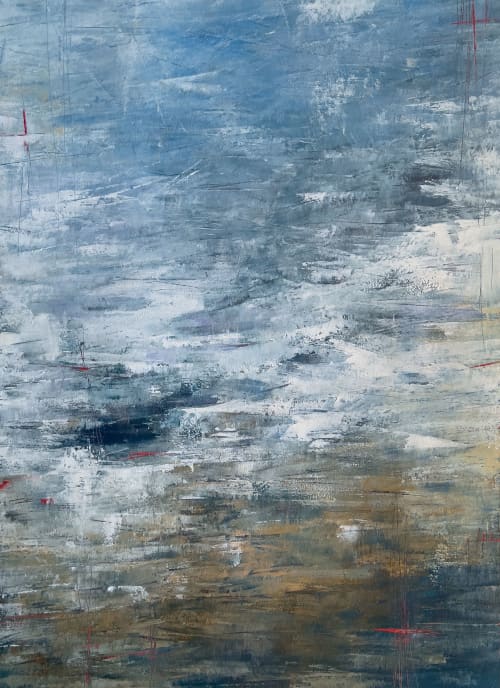 November Air | Oil And Acrylic Painting in Paintings by Ana Carolina Mönnaco. Item made of paper compatible with contemporary and coastal style