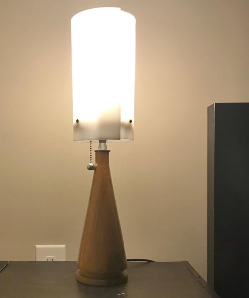 Donald Lamp | Table Lamp in Lamps by CP Lighting. Item made of maple wood with synthetic