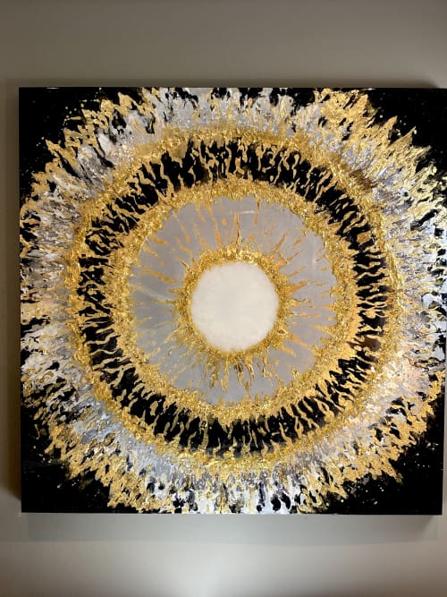 ORTUS | Oil And Acrylic Painting in Paintings by Wall Jewelry by Robyn Camargo. Item made of wood & canvas