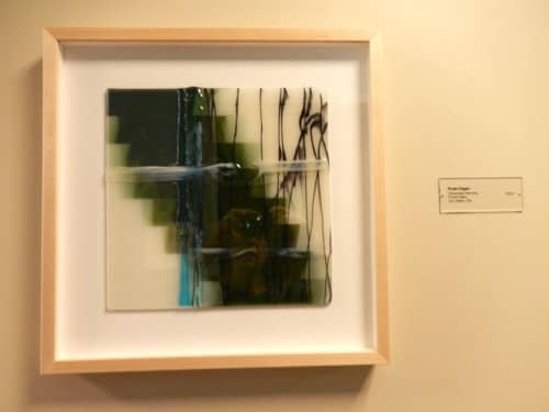 "Meditate" fused glass panel | Sculptures by RosaModerna | Kaiser Permanente Skyport Medical Offices in San Jose