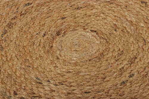 Rug & Kilim’s Modern Circle Jute Rug in Brown and Ivory Tone | Area Rug in Rugs by Rug and Kilim