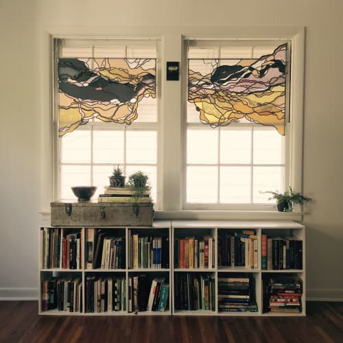 McAvoy Residence | Glasswork in Wall Treatments by Soda Ash & Sand. Item composed of glass