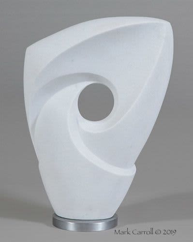 Marble Vortex | Public Sculptures by The Sculpture Studio LLCc. Item composed of steel and stone