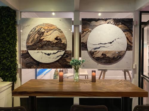 "Sun & Moon" | Prints by Shaun Thomas. Item composed of metal compatible with boho and minimalism style