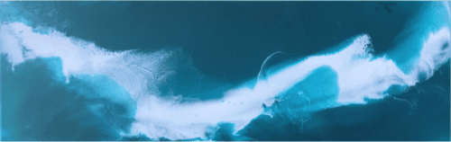 Ocean Splash | Oil And Acrylic Painting in Paintings by Art By Skevi. Item made of synthetic