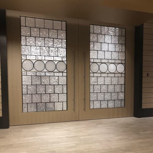 MEC/ GE Appliance Park | Door in Furniture by Hyland Glass | Louisville in Louisville. Item made of brass with glass
