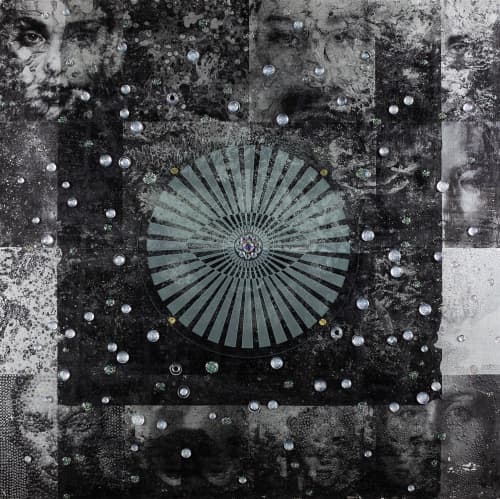Mirage | Mixed Media in Paintings by Sarupa Sidaarth. Item made of wood works with contemporary & eclectic & maximalism style