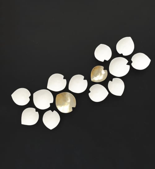 Large ceramic wall art 18 Calla Lily sculpture | Wall Sculpture in Wall Hangings by Elizabeth Prince Ceramics. Item made of stoneware works with minimalism & contemporary style