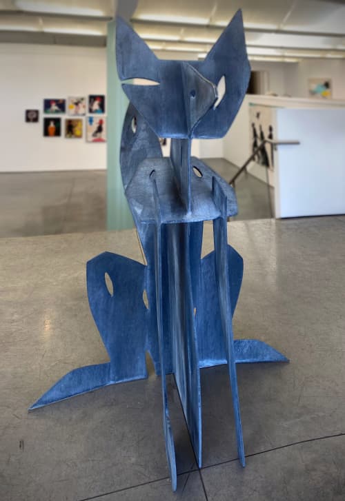 Curious and Fanciful Creatures: Real and Imagined | Public Sculptures by John Randall Nelson | Gebert Contemporary in Scottsdale. Item made of wood & steel