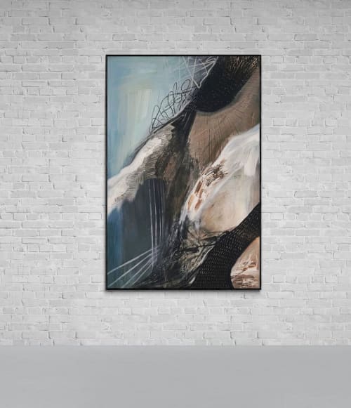 Tennessee caves (SOLD) | Oil And Acrylic Painting in Paintings by visceral home. Item compatible with boho and mid century modern style