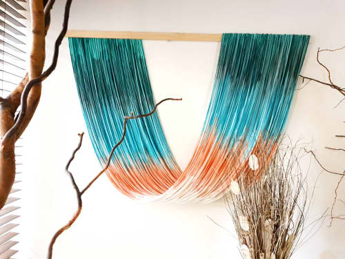Macrame Wall Décor ,Macrame Wall Art, | Tapestry in Wall Hangings by Magdyss Home Decor. Item composed of fiber compatible with boho and contemporary style