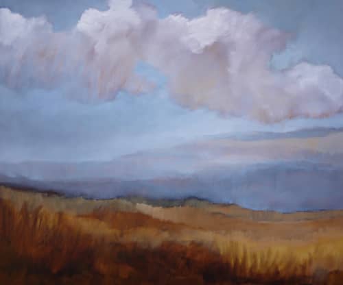 Observe | Oil And Acrylic Painting in Paintings by Caroline Adams. Item made of canvas with synthetic