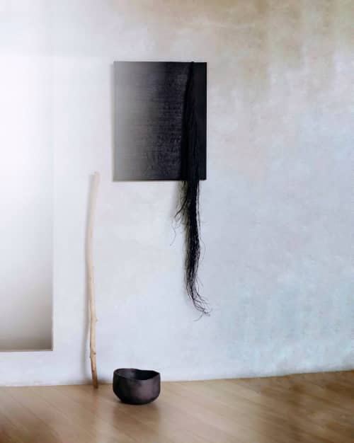 Seductive fringes | Wall Sculpture in Wall Hangings by Anna Carmona. Item composed of fiber in minimalism or contemporary style