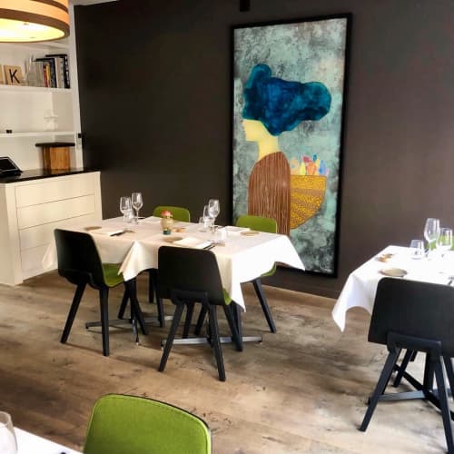 THE OAK FISHER (OAK  Michelin star restaurant) | Mixed Media by Beddru. Item composed of synthetic