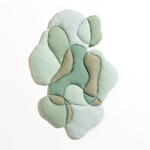 Sloped in Dusk | Wall Sculpture in Wall Hangings by Sienna Martz. Item composed of fabric in boho or contemporary style