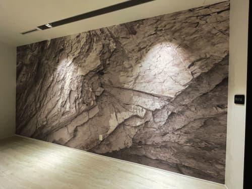 Zaha Hadid | Wallpaper in Wall Treatments by Affreschi & Affreschi | One Thousand Museum Miami in Miami. Item made of paper works with minimalism & contemporary style