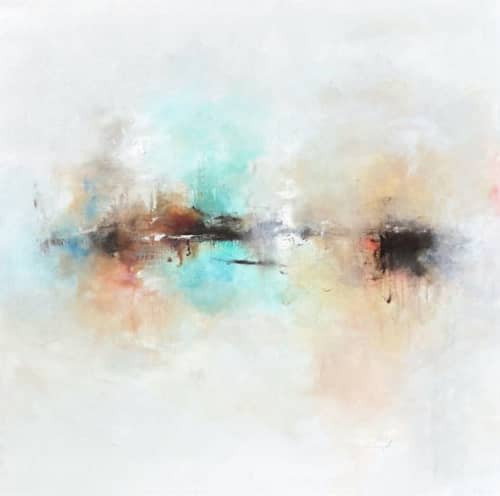 Solace in Sea Glass | Oil And Acrylic Painting in Paintings by Nicholas Kriefall. Item made of canvas compatible with contemporary and modern style