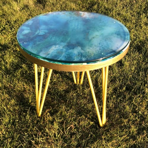 Rustic Charm | Coffee Table in Tables by Art By Skevi. Item composed of wood and steel