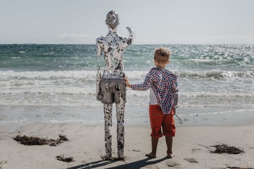 Waiting For Hope | Public Sculptures by Sam Hopkins | Hale School in Wembley Downs. Item composed of aluminum