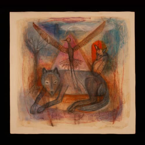 First Light | Oil And Acrylic Painting in Paintings by Joanne Hammer. Item composed of paper