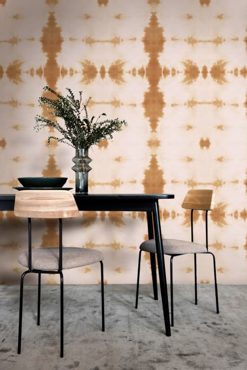 Tiger Eye Wallpaper in Terracotta | Wall Treatments by Eso Studio Wallpaper & Textiles. Item composed of paper in boho or country & farmhouse style