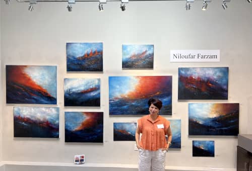Inferno | Oil And Acrylic Painting in Paintings by Nilou Farzam | San Francisco Women Artists Gallery in San Francisco