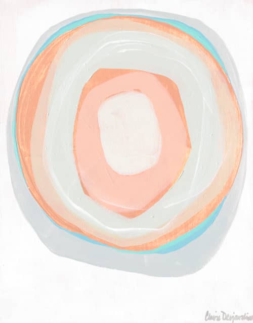 Shade of Pale 01 | Oil And Acrylic Painting in Paintings by Claire Desjardins. Item composed of wood and synthetic