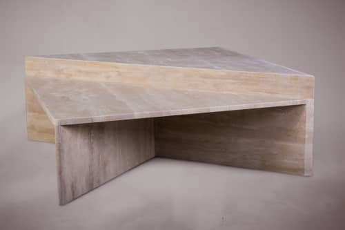 Marble Coffee Table. Modern Coffee Table. Natural Stone Coff | Tables by HamamDecor LLC. Item made of marble compatible with minimalism and contemporary style