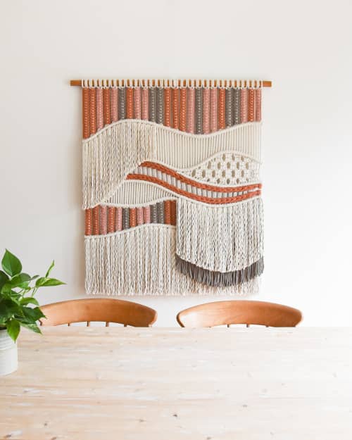 FLOW - canyon | Macrame Wall Hanging in Wall Hangings by Tamar Samplonius. Item made of cotton with fiber works with boho & contemporary style