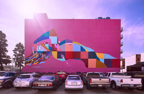 Divine Feminine Mural LA | Street Murals by C. FInley. Item made of synthetic