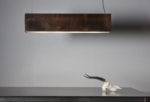 Light Three | Chandeliers by John Beck Steel. Item composed of steel in contemporary or eclectic & maximalism style