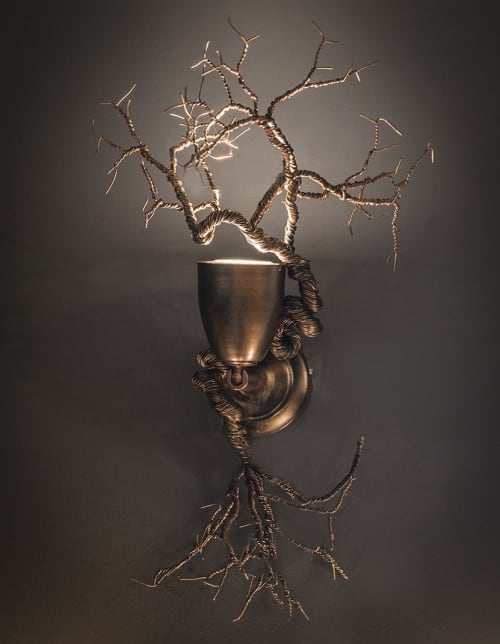 Roots of Destiny | Sconces by Fragiskos Bitros. Item made of copper compatible with modern style