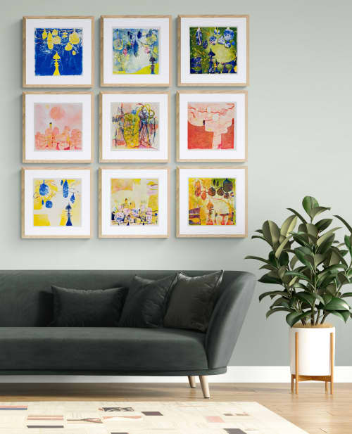 Prayer Offerings Series | Oil And Acrylic Painting in Paintings by Casey Blanchard | UVM Medical Center in Burlington. Item made of synthetic