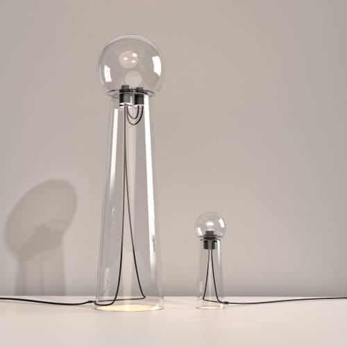 Gigi Grand LED Hand Blown Glass Floor Lamp by d'Armes by Studio d