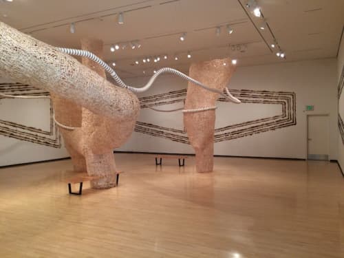 The stir City Piece | Public Sculptures by Jonathan Brilliant | Taubman Museum of Art in Roanoke. Item made of wood with aluminum