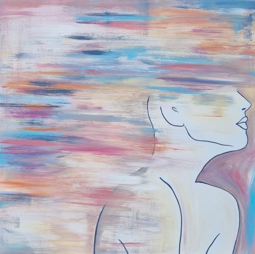 "Personality" | Oil And Acrylic Painting in Paintings by Shirly Maimom Art. Item made of canvas with synthetic