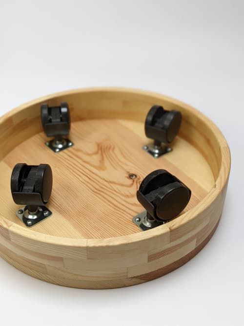 Plant stand with casters - pine m - made to order | Plants & Landscape by Kat | Home Studio. Item made of wood works with minimalism & scandinavian style
