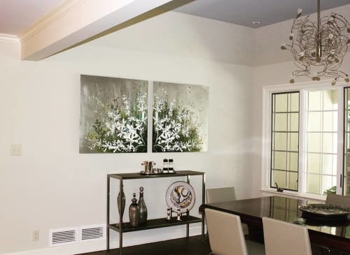 Possible Symmetry | Oil And Acrylic Painting in Paintings by Cara Enteles Studio. Item composed of canvas & synthetic