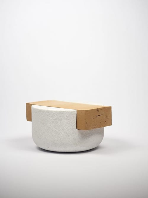 Soprasotto - grande | Jar in Vessels & Containers by gumdesign. Item made of marble compatible with modern style