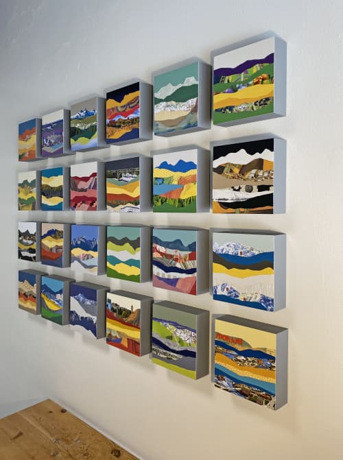 Sinto Commons Commission - Mountain Mini Series VI | Mixed Media by Lorelle Rau Studios | Spokane Group in Spokane