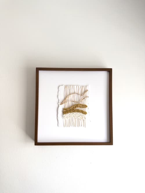 Places of Me no. 4 | Tapestry in Wall Hangings by Sarah Lawrence. Item composed of walnut & cotton compatible with boho and coastal style