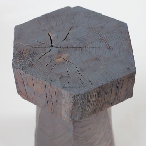 Ynez Urban Wood Side Table | Tables by Pfeifer Studio. Item composed of wood in minimalism or contemporary style