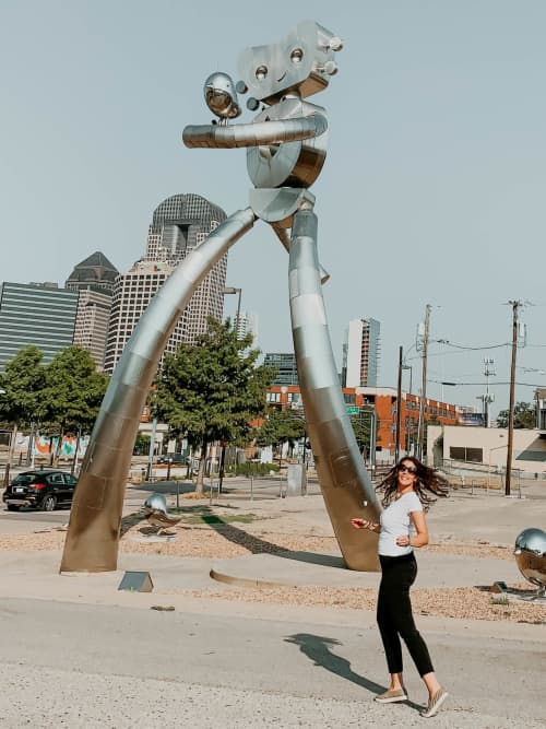 Traveling Man | Public Sculptures by Brad Oldham Sculpture