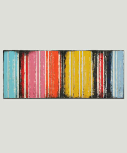 Colors on Colors | Oil And Acrylic Painting in Paintings by Ronald Hunter | Roxier Art Gallery in Rotterdam. Item made of canvas
